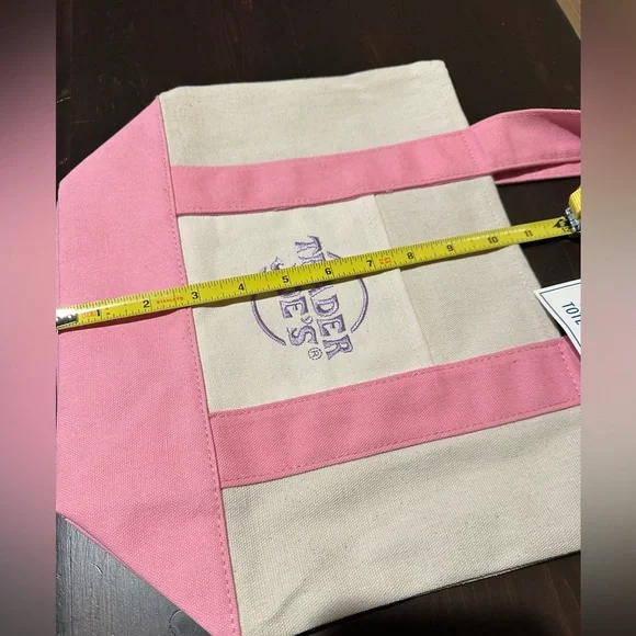 BNWT 2026 large lavender Trader Joe’s canvas tote & matching mini pink pastel - Picture 5 of 5
